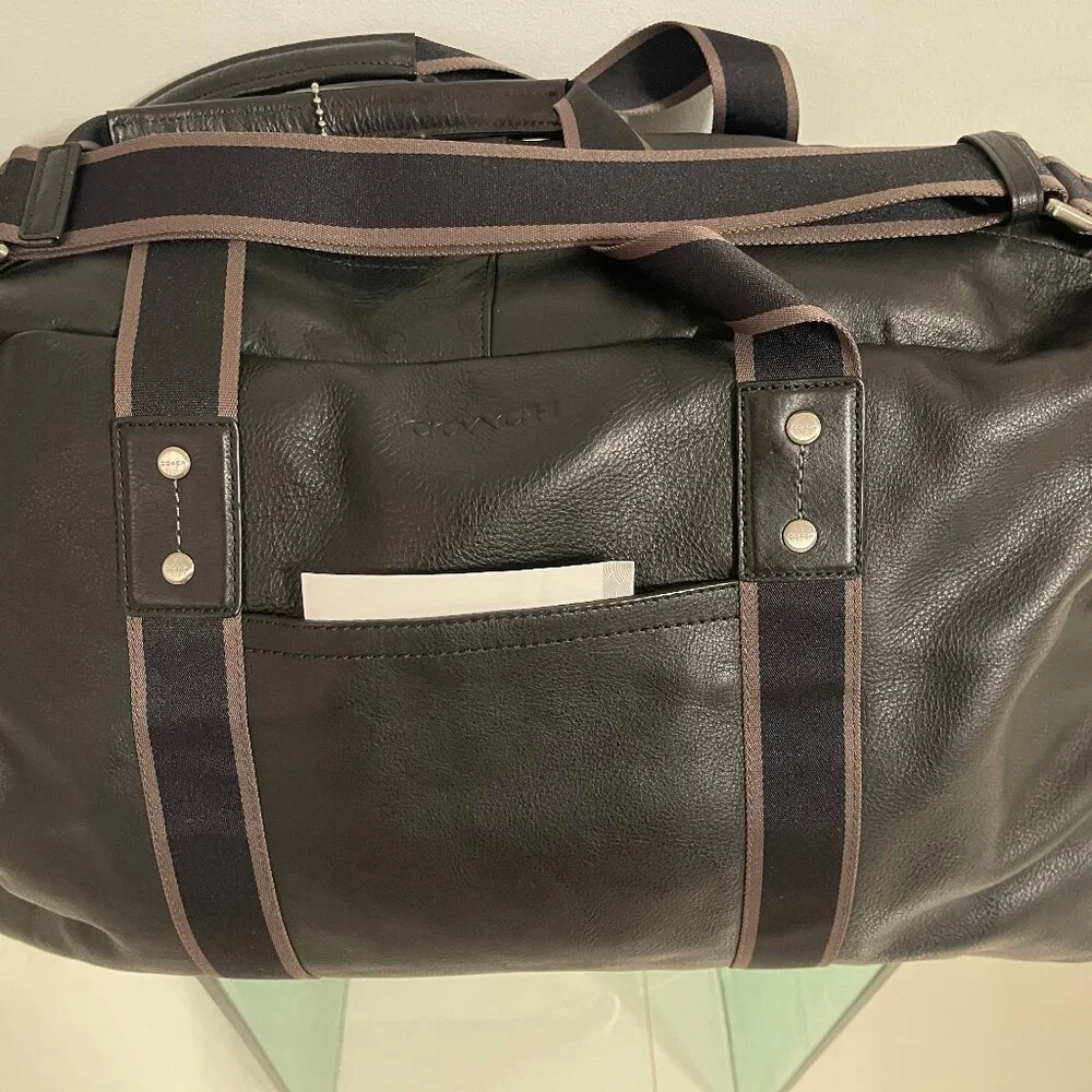 Dark Brown Coach Weekend Duffel Bag
